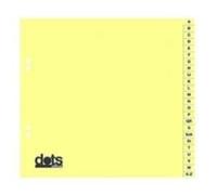 dots 847420-4232-03 Cardboard Reg A-Z Pack of 20 Yellow