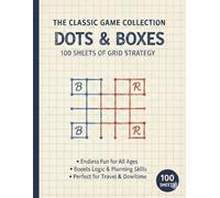 Dots and Boxes: The Classic Strategy Game Book: 100 Large-Grid Paper Sheets for Competitive Play | Travel-Size Activity Book for Kids, Teens, and Adults | Dots & Dashes Grid Paper Pad