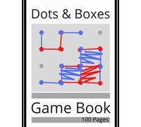 Dots & Boxes - Game Book | Grey Variant: A Classic Strategy Game - Large and Small Playing Squares Perfect Time Killer