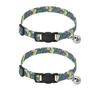 Dots Daisy White Easy to Wear Puppy Collar 2 Pack Soft Polyester Pet Collar