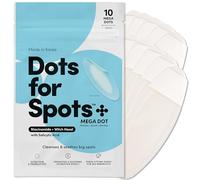 Dots for Spots Mega Spot Patches - Pack of 10 Fast Acting Spot Treatment Stickers Infused With Niacinamide and Salicylic Acid - Perfect For Back, Chin or Chest