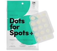 Dots for Spots Patches - Pack of 24 Translucent Hydrocolloid Spot Stickers Made in Korea