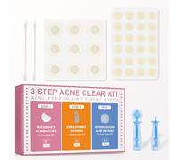 Dots for Spots Set with Microdart Pimple Patches and Hydrocolloid Patch - 3-Step Acne Kit for Fast Blemish Removal, Blackhead Extractor Tools, Zit Patches for Face