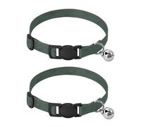 Dots Green Kitten Collar 2 Pack Collar for Kitten Adjustable Length 10.6" to 17.1"