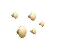 Muuto - Dots Hooks Metal 5-pack, Brass - Brass