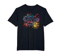 Dots of Courage Splashes of Creativity T-Shirt, Men's Big and Tall, Black, 2X Tall