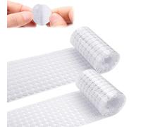 Dots Self Adhesive,Sticky Hook and Loop Dots, Self Adhesive Dots Tapes, Double Sided Hook Loop Dots, White, for Home, School, Office