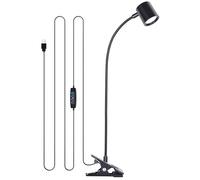 DOTT Arts Desk Lamp,USB Clip On Light,Book Lights for Reading at Night,3 Color Modes,10 Brightness Clamp Lights,360° Gooseneck LED Reading Light for Books in Bed,Eye-Care for Home Office,Headboards