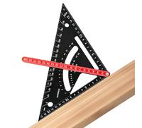 Dottduya Aluminium Try Square - Tool for Woodwork, Carpentry Ruler with Double Scale for DIY Renovation Home Improvement