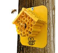 Dottduya Bee House, Small Nesting Hotel, Beehive for the Garden, Backyard, Outdoor, Farm, Park Plant, Decoration and Nature Lovers