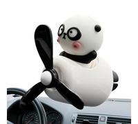 Dottduya Car Air Freshener with Long-Lasting Effect, Funny Panda Design for Ventilation Openings, Rotating Propeller Design, Fragrance Decoration for Vehicle Interior