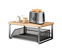 Dottduya Coffee Machine Shelf - Double Layer Heavy Duty Shelf | Countertop Drawer Insert - for Home, Living Room, Bar, Apartment, Meditation Room, Adults