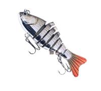 Dottduya Fishing Bait, Swimming Bait, Multi-Joints Fish Swimming Baits with Hooks - 10 cm Colourful Catfish Bait, Portable Fishing Accessories for All Water Layers