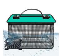 Dottduya Floating Fish Baskets for Live Fish, Fish Basket for Caught Fish - Large Capacity Bait Basket - Large Capacity Mesh Cage for Live Fish, Portable Fish Basket Bags