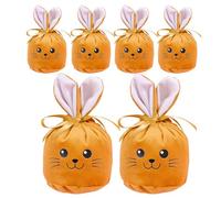 Dottduya For Treats - Pack of 6 12 x 10 cm Reusable Train, Cute Easter Decoration for , for Children, Family, Office, School, Spring Holiday, Birthday