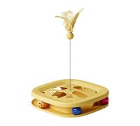 Dottduya Interactive Cat Toy | Non-Slip with Play Rod - Interactive Cat Toy with Puzzle Box, Enrichment for Kittens with Scratch, Hunting, Training in the Living Room