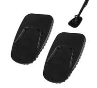 Dottduya Motorcycle Side Stand Pad, Motorcycle Stand Underlay - Countersink Protection Non-Slip Mat Pack of 2 for Parking on Soft Ground Grass Asphalt in Garage