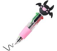 Dottduya Multicoloured Pen, 4 Colours, Cute Halloween Ballpoint Pen - Liquid Writing for Holidays Drawing Learning School Teaching Students