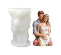 Dottduya Pair of Candles Silicone Mould - Easy Removal & Reusable, Silicone Mould for 3D Candle Figures as a Couple | For Adults, Beginners & Advanced Weddings, Valentine's Day, Housewarming Gift