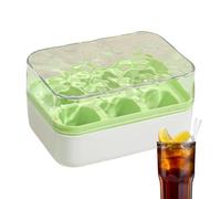Dottduya Trays for Freezer, Ice Press, 6 Compartments Freezer Box with Easy Removal for Fridge and Drinks