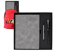 Dottduya Work Planner Calendar Notebook - 2026 Daily Planner Task Planner | A5 Aesthetic Design Stationery Notebook with Hard Cover for Study Work Fitness Nutrition Planning