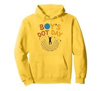 Dotted & Awesome: Colorful Celebration for Optimists Pullover Hoodie, Adult Unisex, Lemon, M