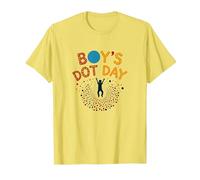 Dotted & Awesome: Colorful Celebration for Optimists T-Shirt, Men, Lemon, M