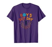 Dotted & Awesome: Colorful Celebration for Optimists T-Shirt, Men, Purple, M