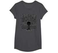 Dotted & Dangerous: Playful Troublemaker Cartoon Boy T-Shirt, Girls, Dark Heather Grey, Large