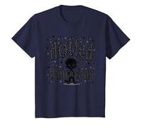 Dotted & Dangerous: Playful Troublemaker Cartoon Boy T-Shirt, Kids, Navy, 6 Years