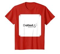 Dotted & Dashing: Stylish Punctuation Art for Word Lovers T-Shirt, Kids, Red, 12 Years