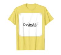 Dotted & Dashing: Stylish Punctuation Art for Word Lovers T-Shirt, Men, Lemon, M