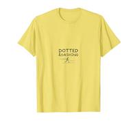 Dotted & Dashing: Witty Runner's Minimalist Motto T-Shirt, Men, Lemon, M