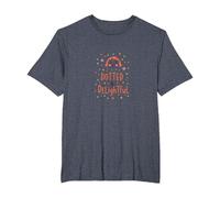 Dotted & Delightful: Charming Polka Dot Smile T-Shirt, Men's Big and Tall, Heather Blue, 4X Tall