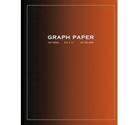 Dotted Graph Paper Notebook: 150 Pages, 1/8" DOT Grid Ruled, Edge to Edge, 8.5" x 11", Orange Matte Finish Cover, Engineering or Technical use, Science Math Art Students, Quilting