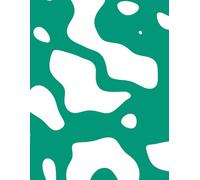 Dotted Grid Journal: Green Turquoise Organic Pattern: Large 8.5 x 11 Notebook with 122 Pages for Writing, Planning, and Creative Use