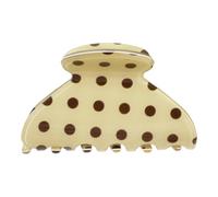 Dotted Hair Clip Lightweight PVC Spring Hinge Accessory for Updos Half Up Looks Low Ponytail Daily Wear Routine Dotted Hair Clip Grip Pvc Spring Hinge Lightweight Accessory Updo Half Up Low