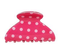 Dotted Hair Clip Lightweight PVC Spring Hinge Accessory for Updos Half Up Looks Low Ponytail Daily Wear Routine Dotted Hair Clip Grip Pvc Spring Hinge Lightweight Accessory Updo Half Up Low