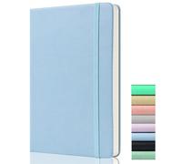 Dotted Journal - Dotted Notebook A5-120gsm Paper, 172 Pages, Hardcover Dot Grid Journal with Back Pocket, 2 Mark Ribbons, Azury