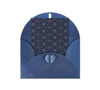 Dotted Lines Geometric Shapes On Blue Shade Backdrop Printing Holiday Love Buckle Pearl Paper Envelopes Greeting Vertical Thinking Of You Cards 6 X 4 Inch