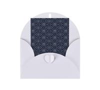 Dotted Lines Geometric Shapes On Blue Shade Backdrop Printing Holiday Love Buckle Pearl Paper Envelopes Greeting Vertical Thinking Of You Cards 6 X 4 Inch
