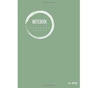 Dotted Notebook A4: Journal Notebook Dusty Green, Cool Circle Design, Blank, Dot Grid Matrix, Large, , Soft Cover, Numbered Pages, No Bleed (A4 Dotted Notebook Journals)