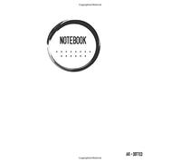 Dotted Notebook A4: Journal Notebook White, Cool Circle Design, Blank, Dot Grid Matrix, Large, , Soft Cover, Numbered Pages, No Bleed (A4 Dotted Notebook Journals)