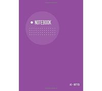 Dotted Notebook A5: Journal Notebook Purple, Light Circle Design, Blank, Dot Grid, Medium, Soft Cover, Numbered Pages, No Bleed (A5 Dotted Notebook Journals)