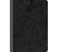Dotted Notebook A6 - Dot Grid, Black Softcover, 192 Pages