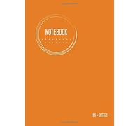 Dotted Notebook B6: Journal Notebook Orange, Cool Circle Design, Dot Grid Matrix, Traveler, Small, Soft Cover, Numbered Pages, No Bleed (B6 Dotted Notebook Journals)