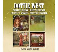 DOTTIE WEST - CARELESS HANDS/HAVE YOU HEARD/I'M ONLY A WOMAN,/COUNTRY SUNSHINE - FOUR ALBUMS ON TWO CDS