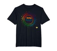 Dotting Outside The Lines: Colorful Creative Expression T-Shirt, Men's Big and Tall, Black, 6X Tall