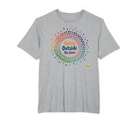 Dotting Outside The Lines: Colorful Creative Expression T-Shirt, Men's Big and Tall, Heather Grey, 3X Tall
