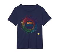 Dotting Outside The Lines: Colorful Creative Expression T-Shirt, Women's Plus, Navy, 2X